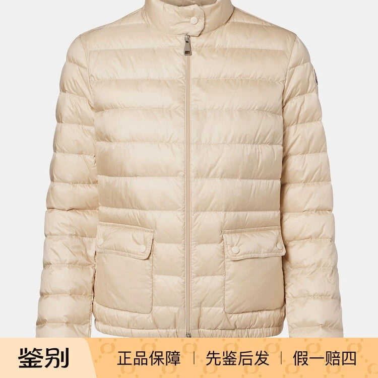 Moncler Women's Lans Down Jacket in Beige