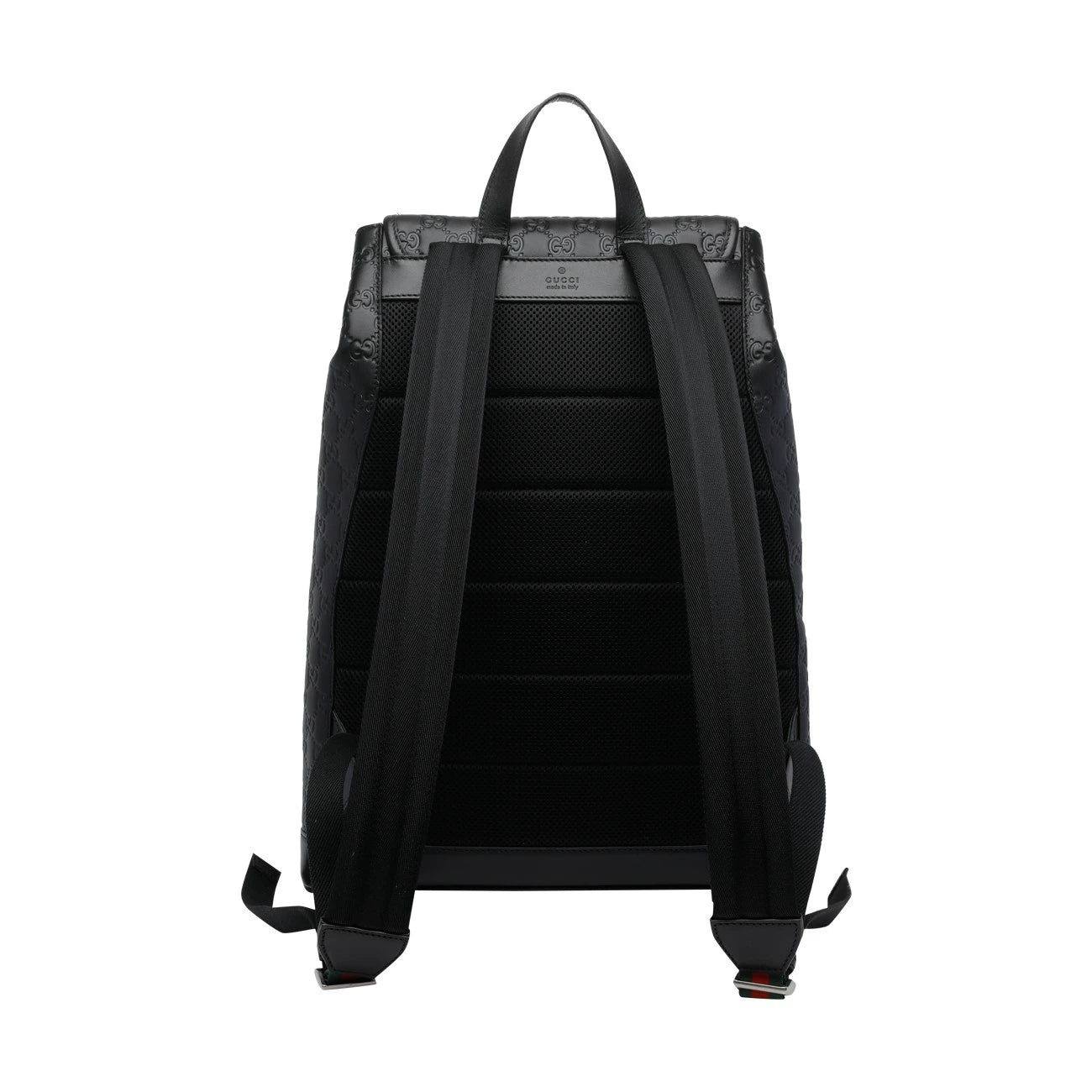 Gucci Men's Emblem Backpack in Black