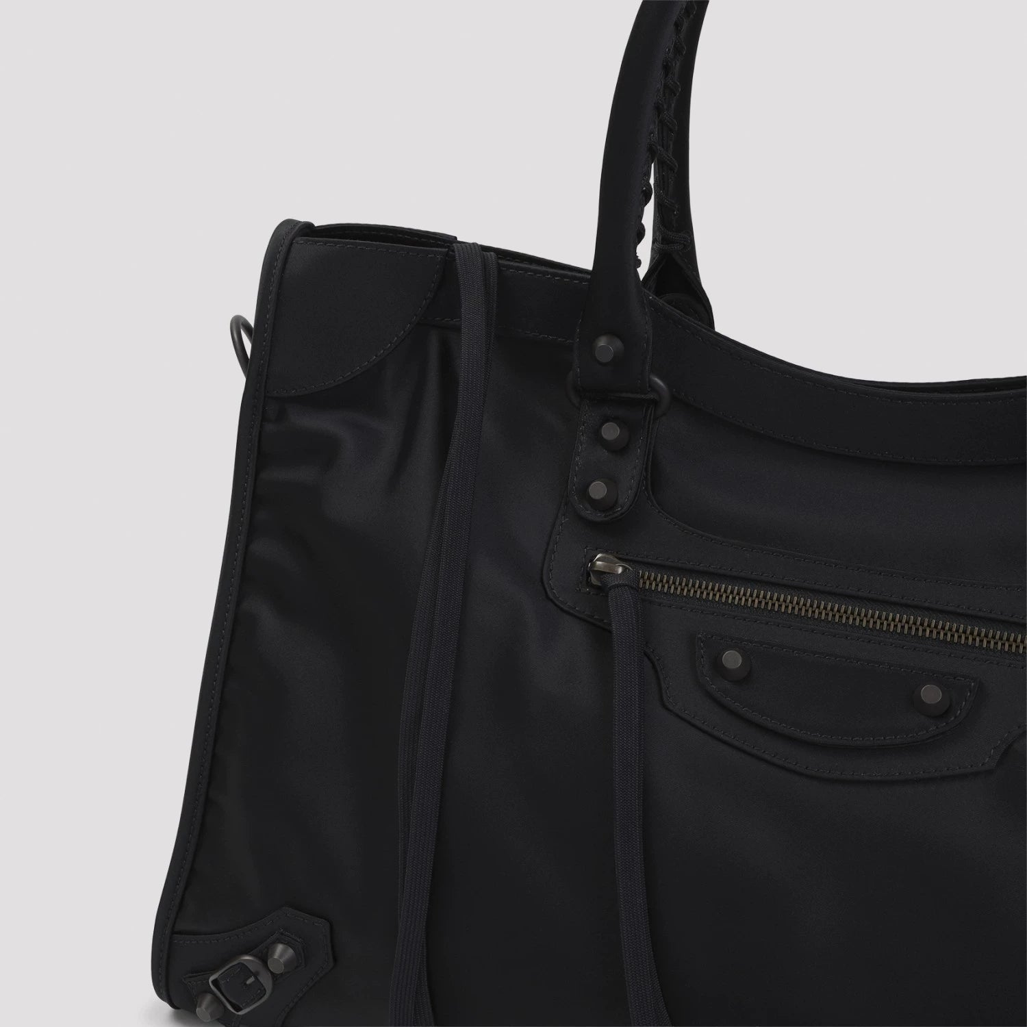 Balenciaga Men's Le City Large Shoulder Bag in Black