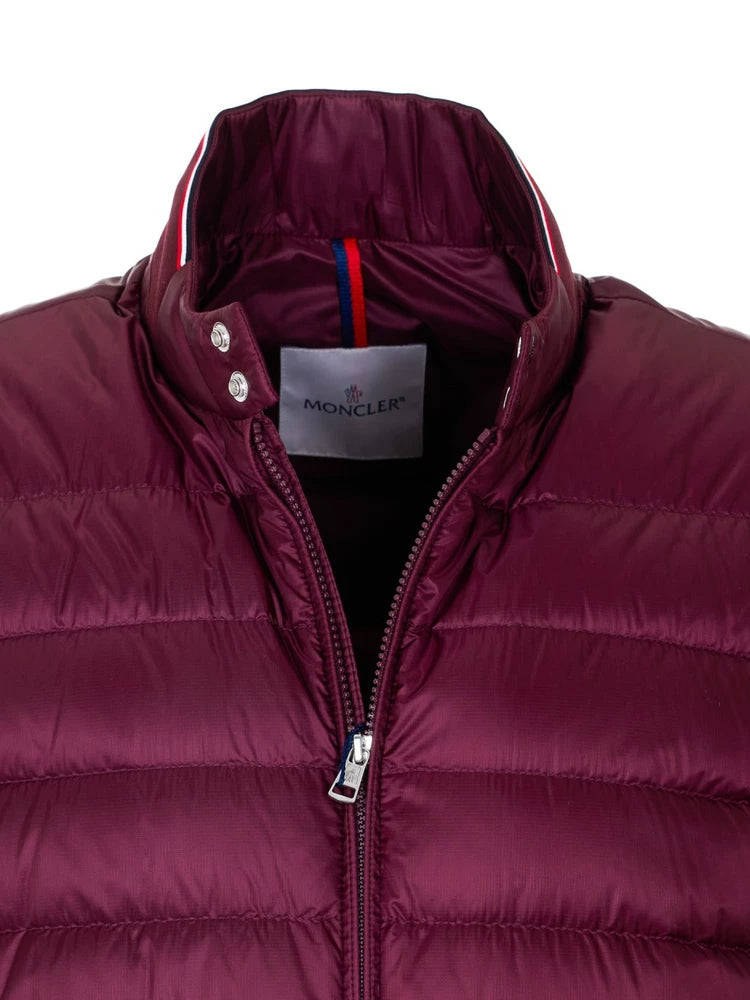 Moncler Men's Rigel Down Jacket in Burgundy