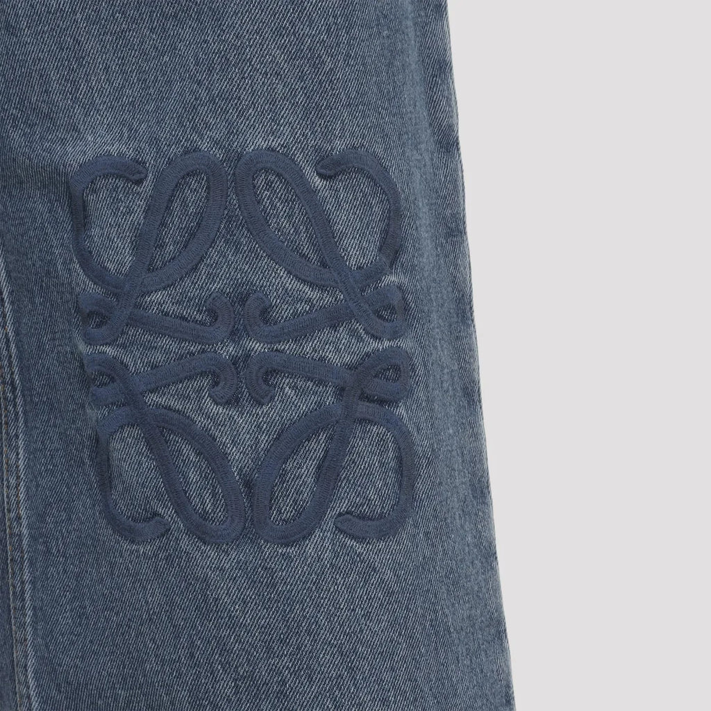 Loewe Women's Anagram Jeans in Blue