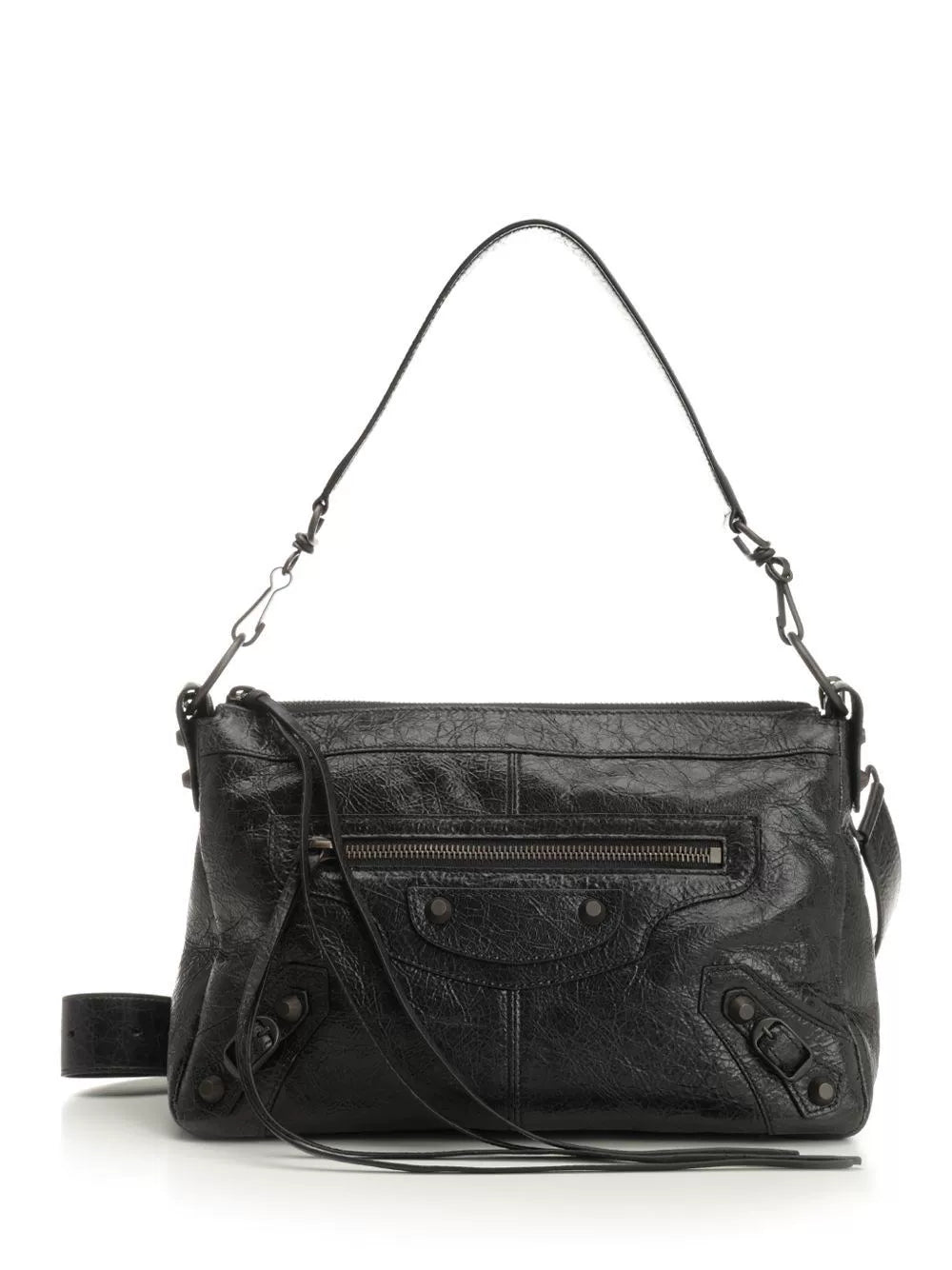 Balenciaga Men's Le City Moto Small Bag in Black