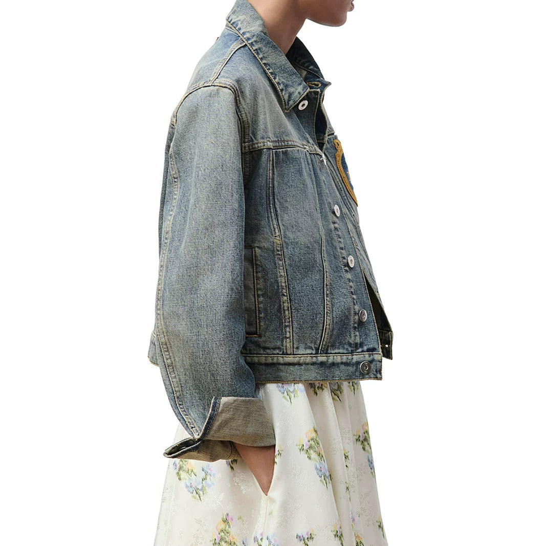 Dior Women's Medaillon Coat in Blue