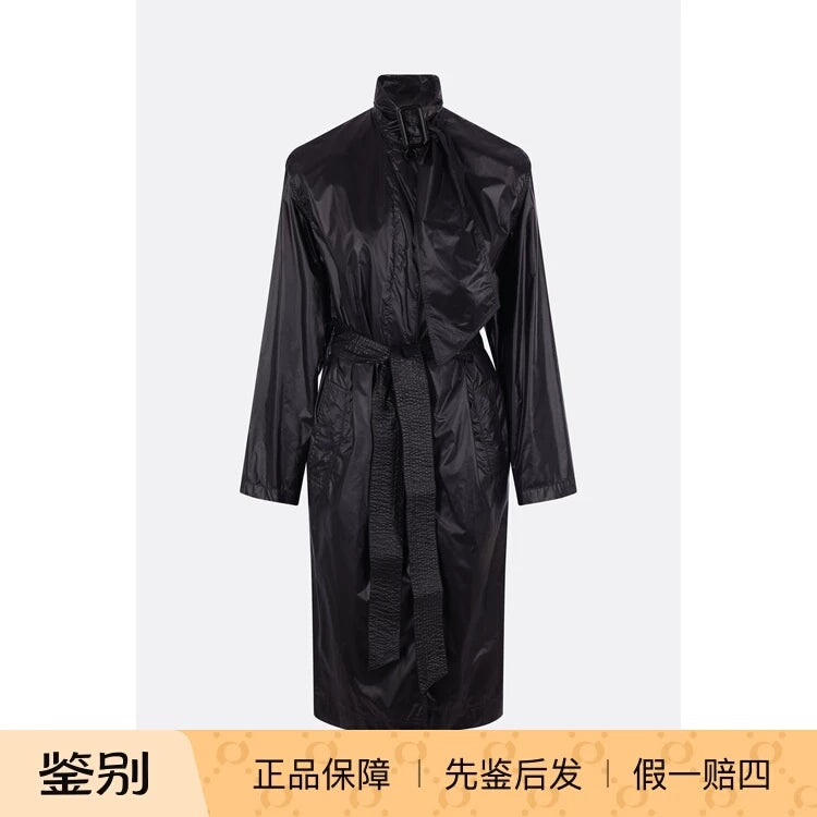 Saint Laurent Women's YSL Trench Coat in Black