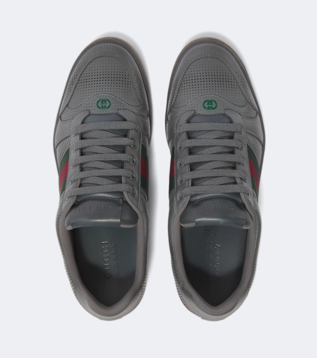 Gucci Men's Screener Sneakers in Grey