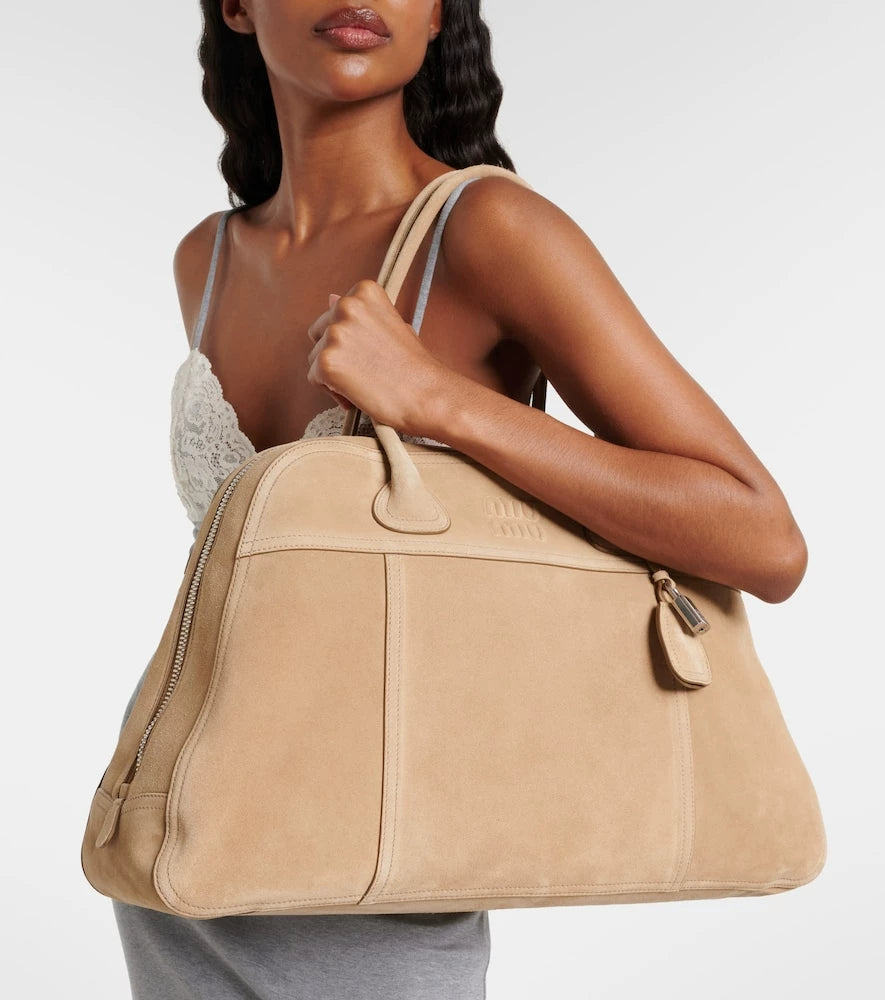 Miu Miu Women's Vivant Shoulder Bag in Beige