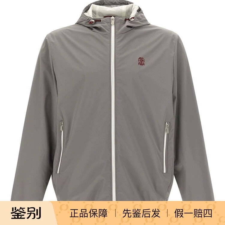 Brunello Cucinelli Men's Jacket in Grey