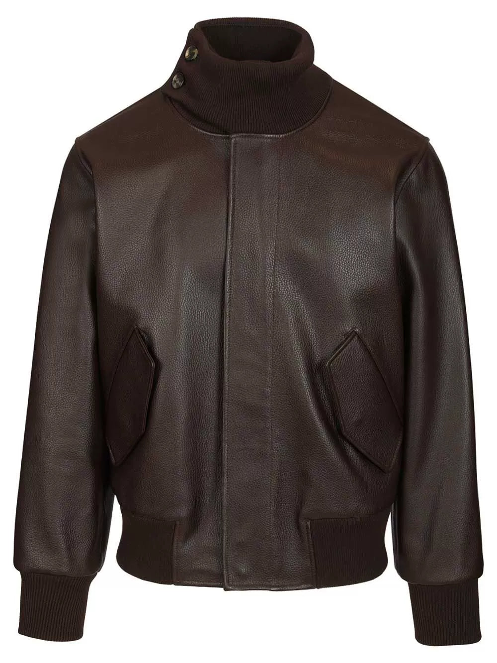 Loewe Men's Leather Jacket in Brown