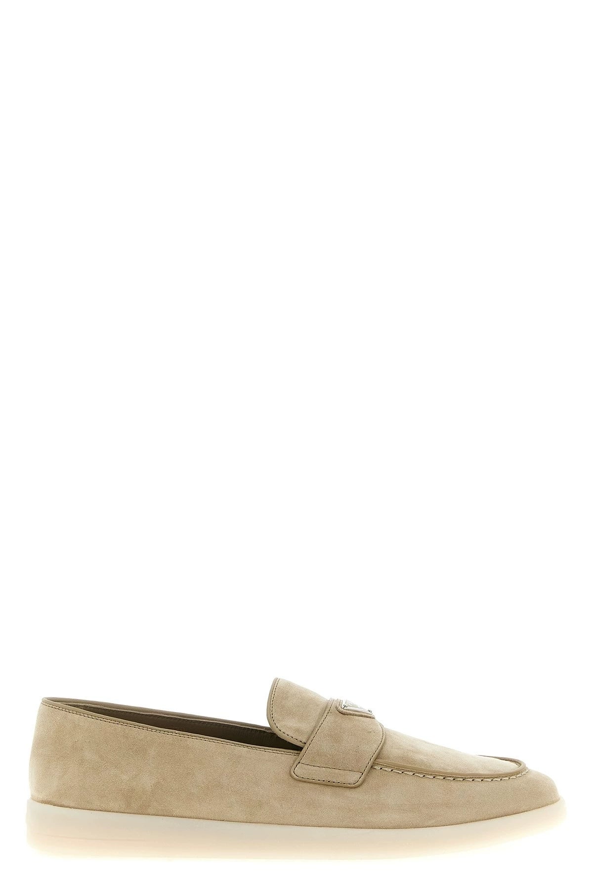 Prada Men's Loafers in Beige