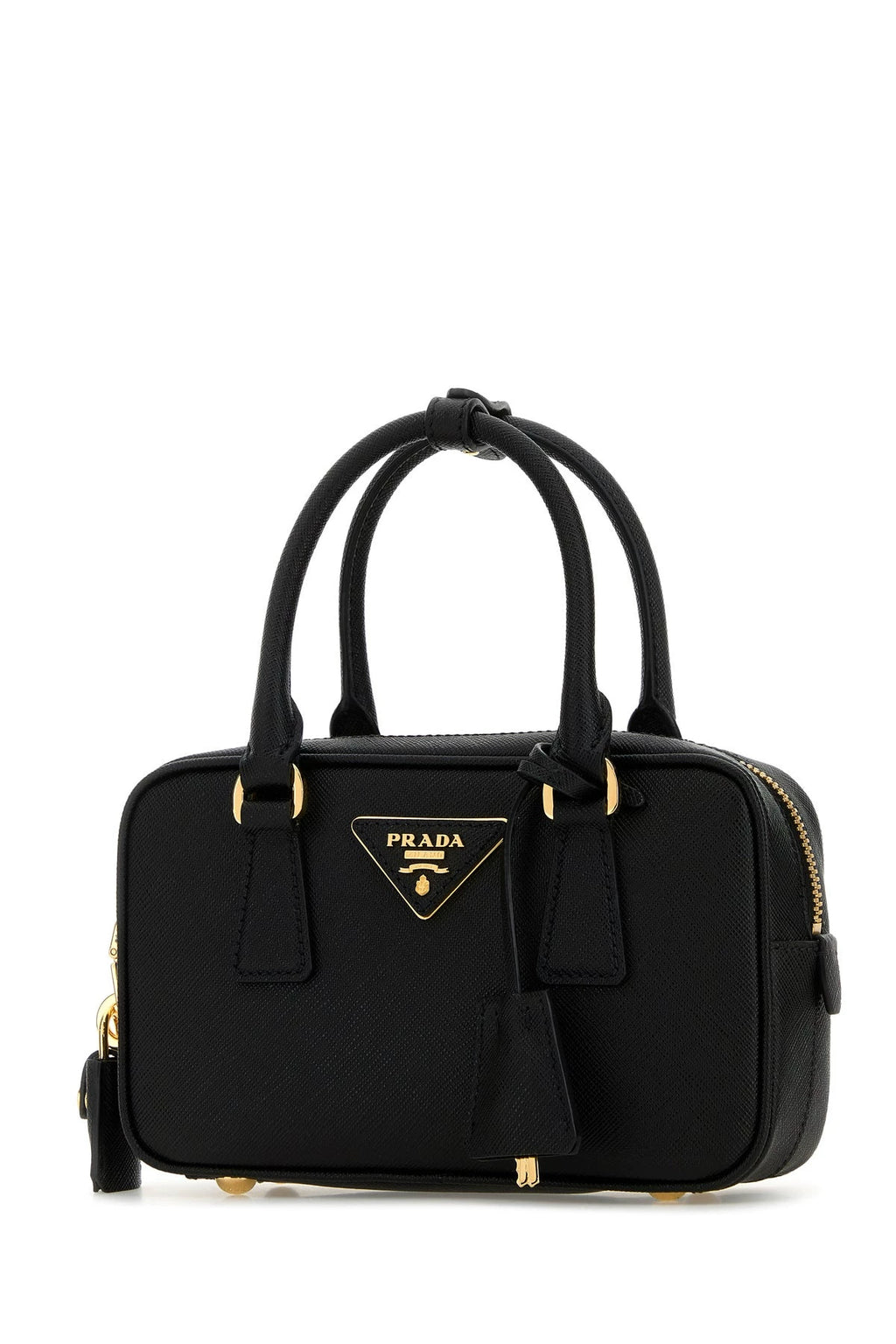 Prada Women's Bauletto Mini Handbag in Black