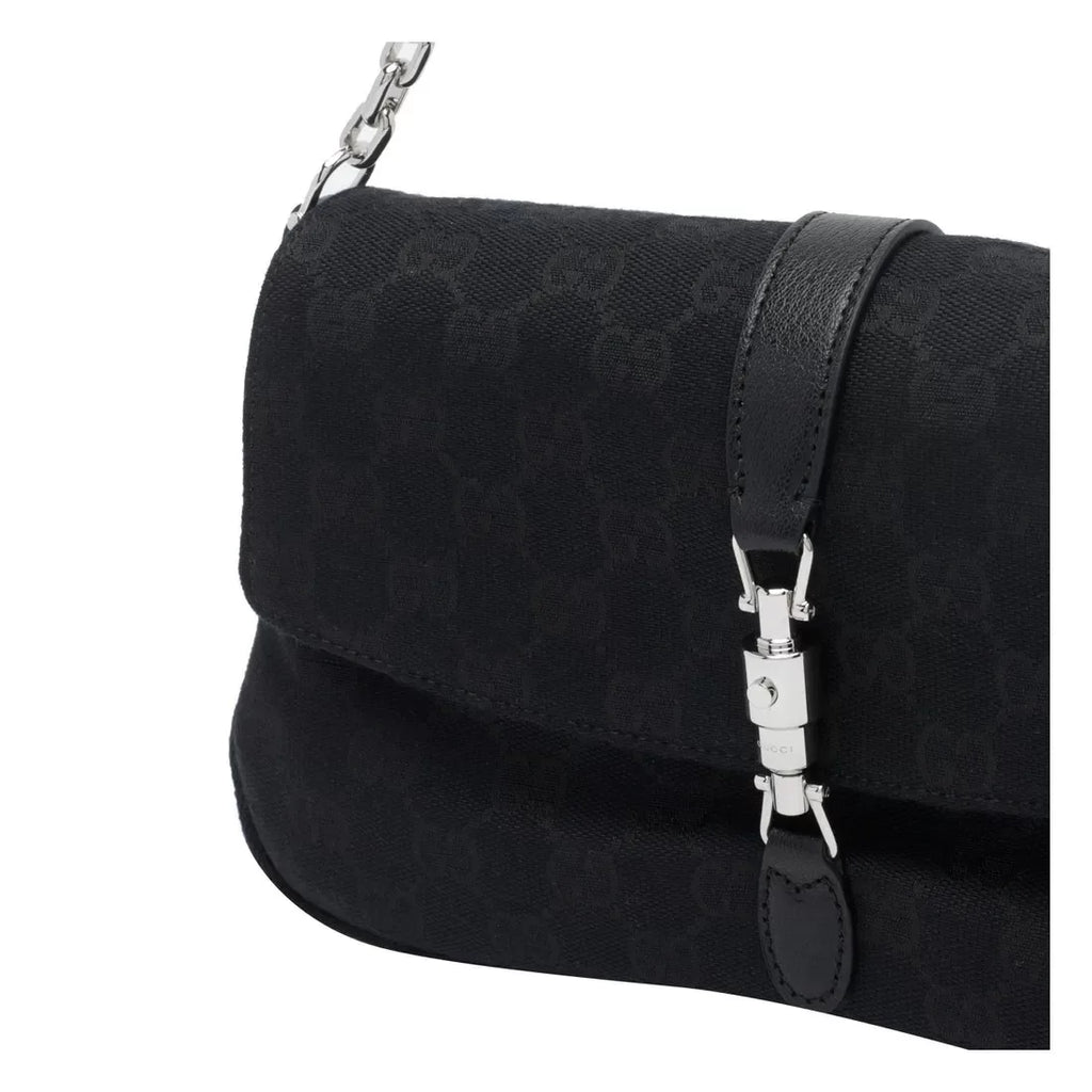 GUCCI Women's Medium Aperitivo Canvas Chain Bag in Black