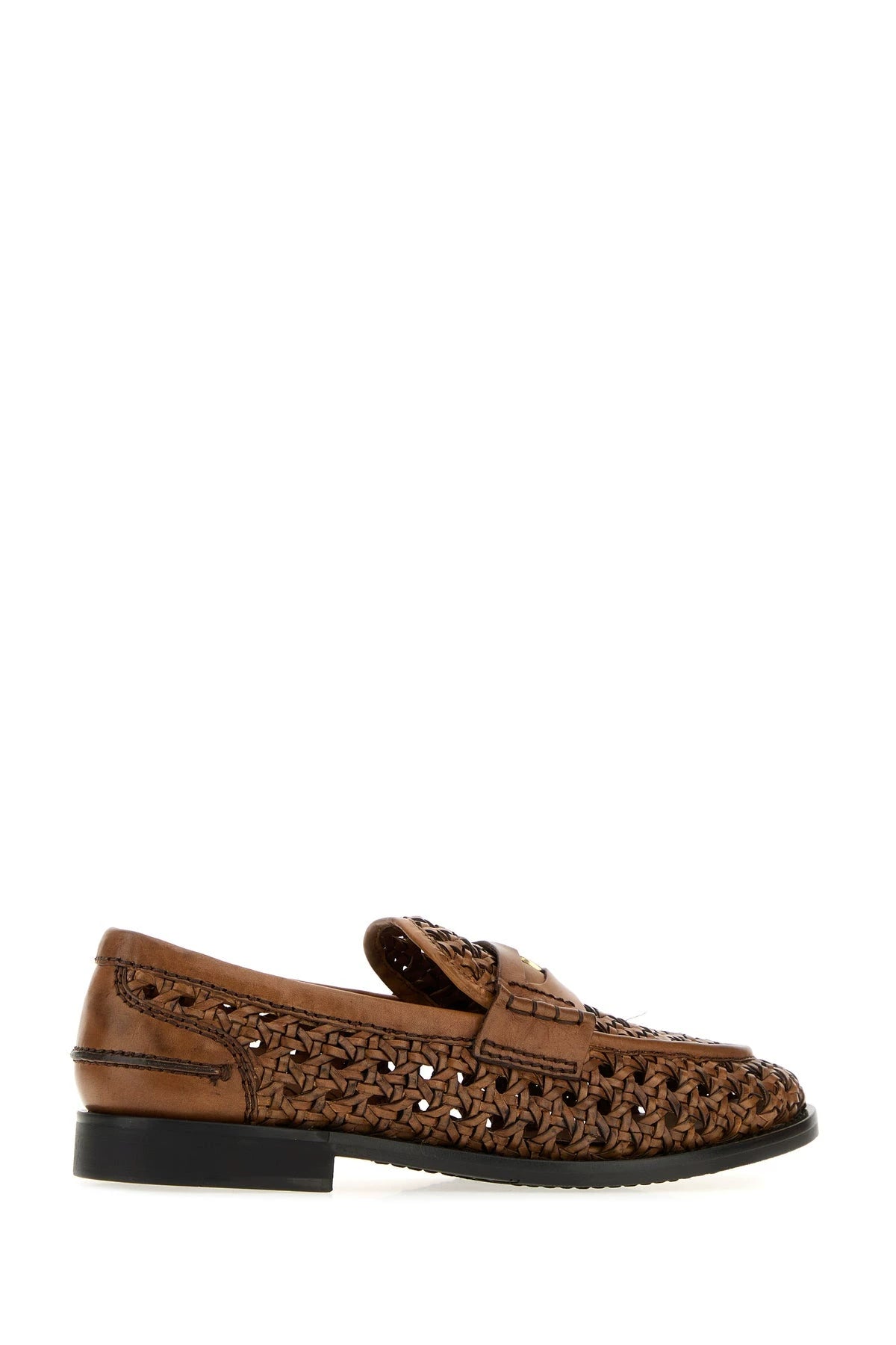 Miu Miu Women's Loafers in Dark Brown