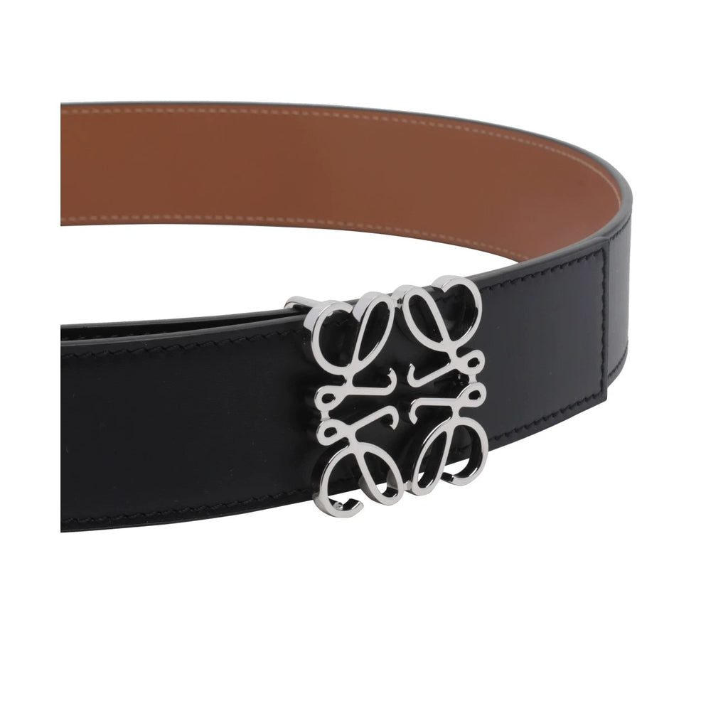 Loewe Men's Anagram Belt in Brown