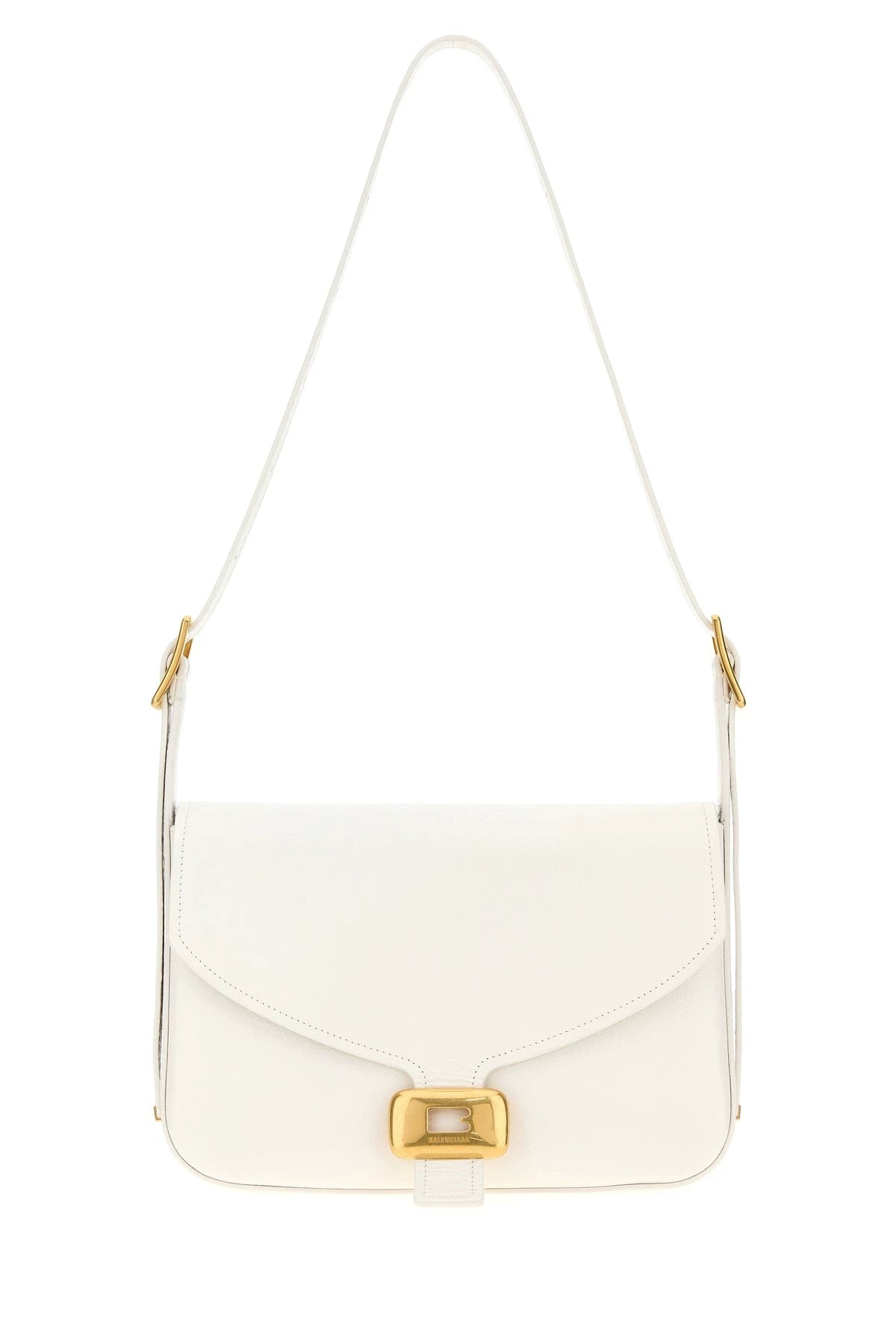 Balenciaga Women's Clicca Medium Shoulder Bag in White