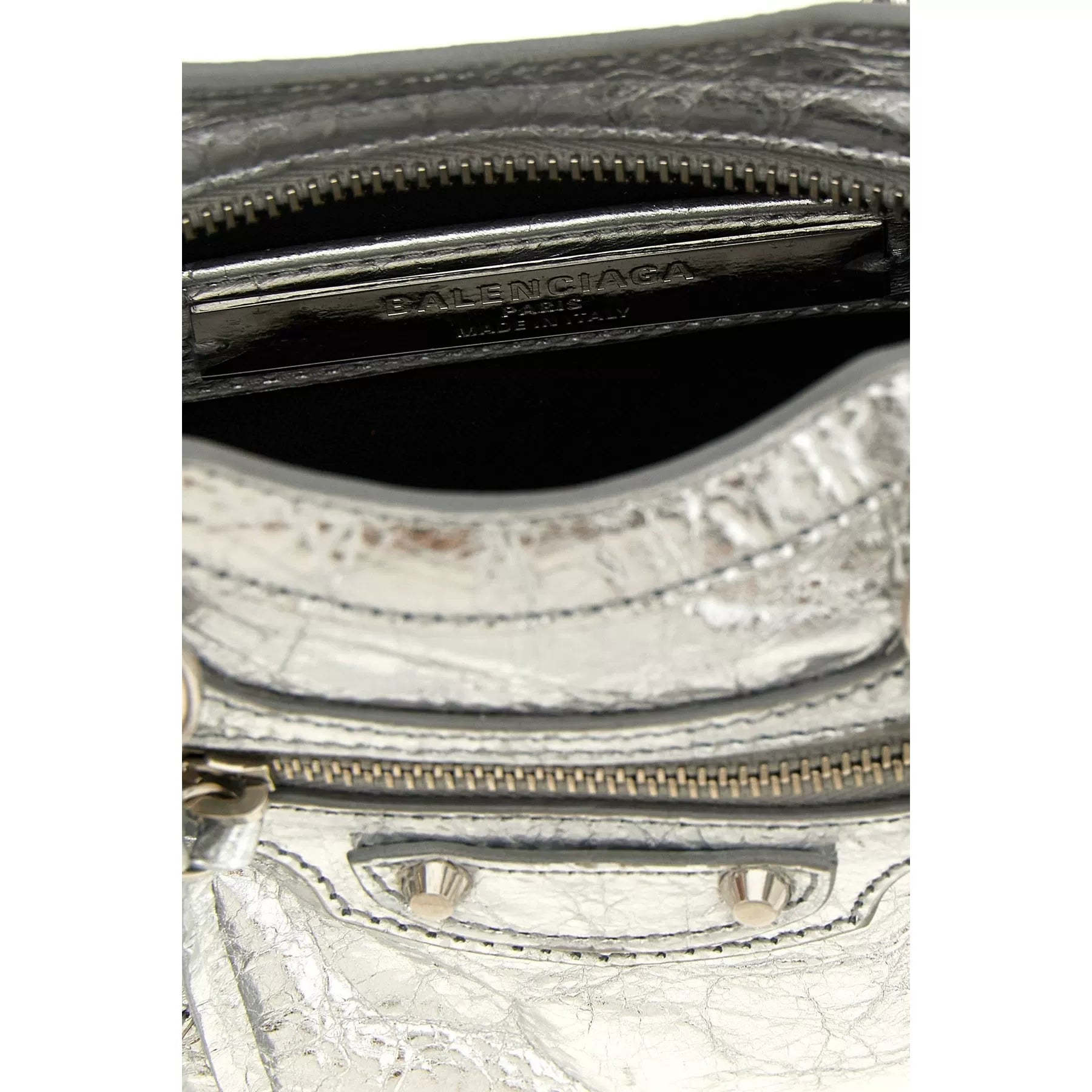 Balenciaga Women's Le City Nano Bag in Silver