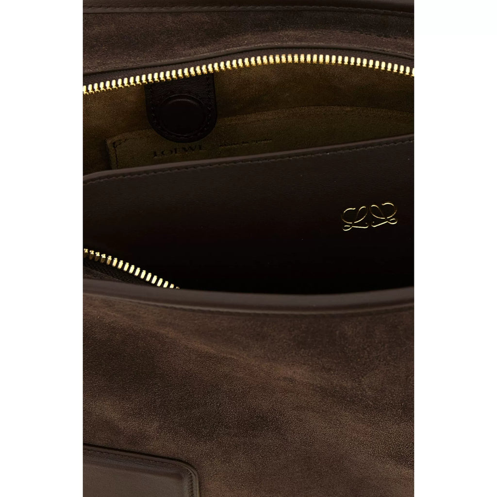 LOEWE Women's Medium Amazona 180 Shoulder Bag in Dark Brown