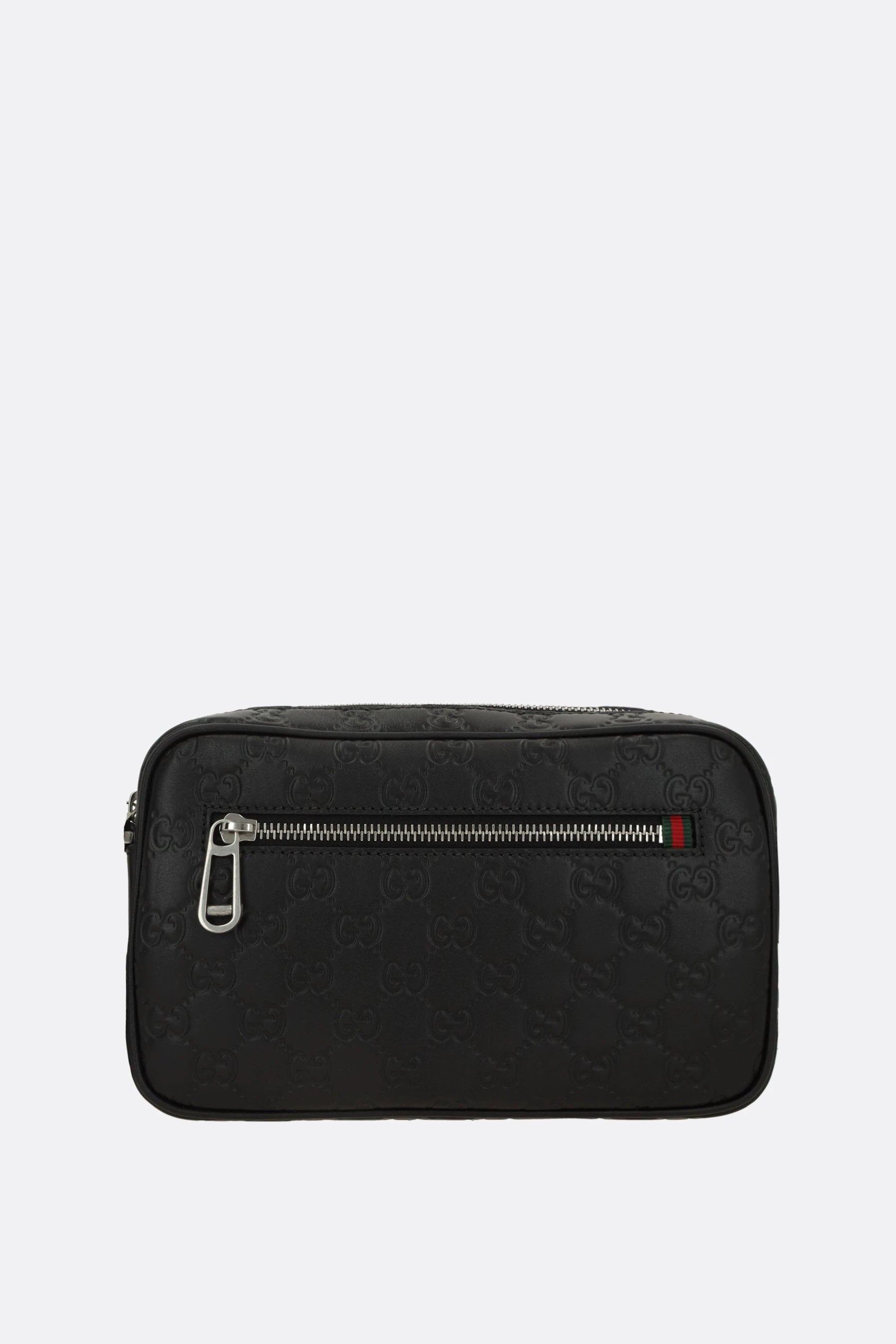 Gucci Men's Emblem Mini Bag in Black