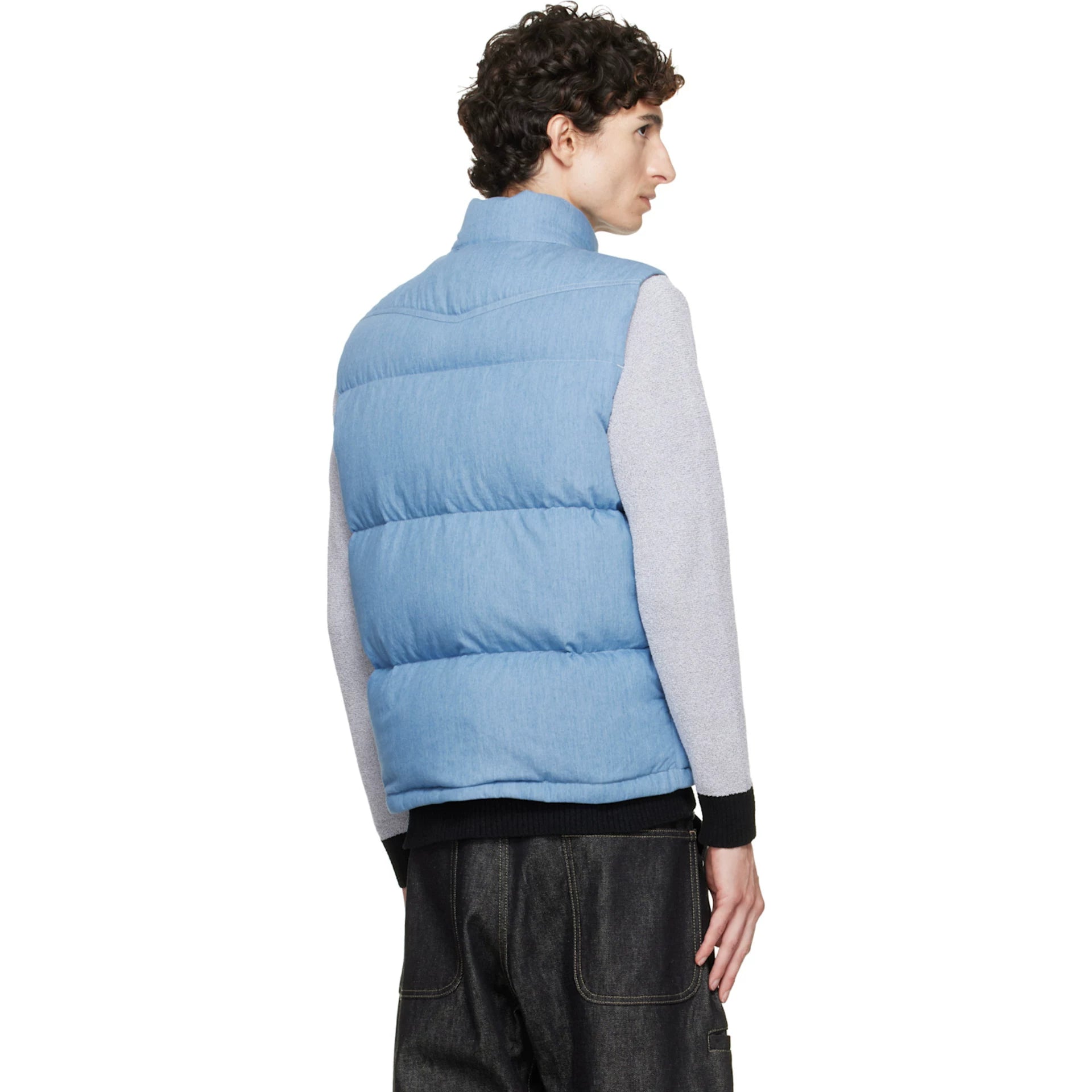 Moncler Men's Envional Vest in Blue