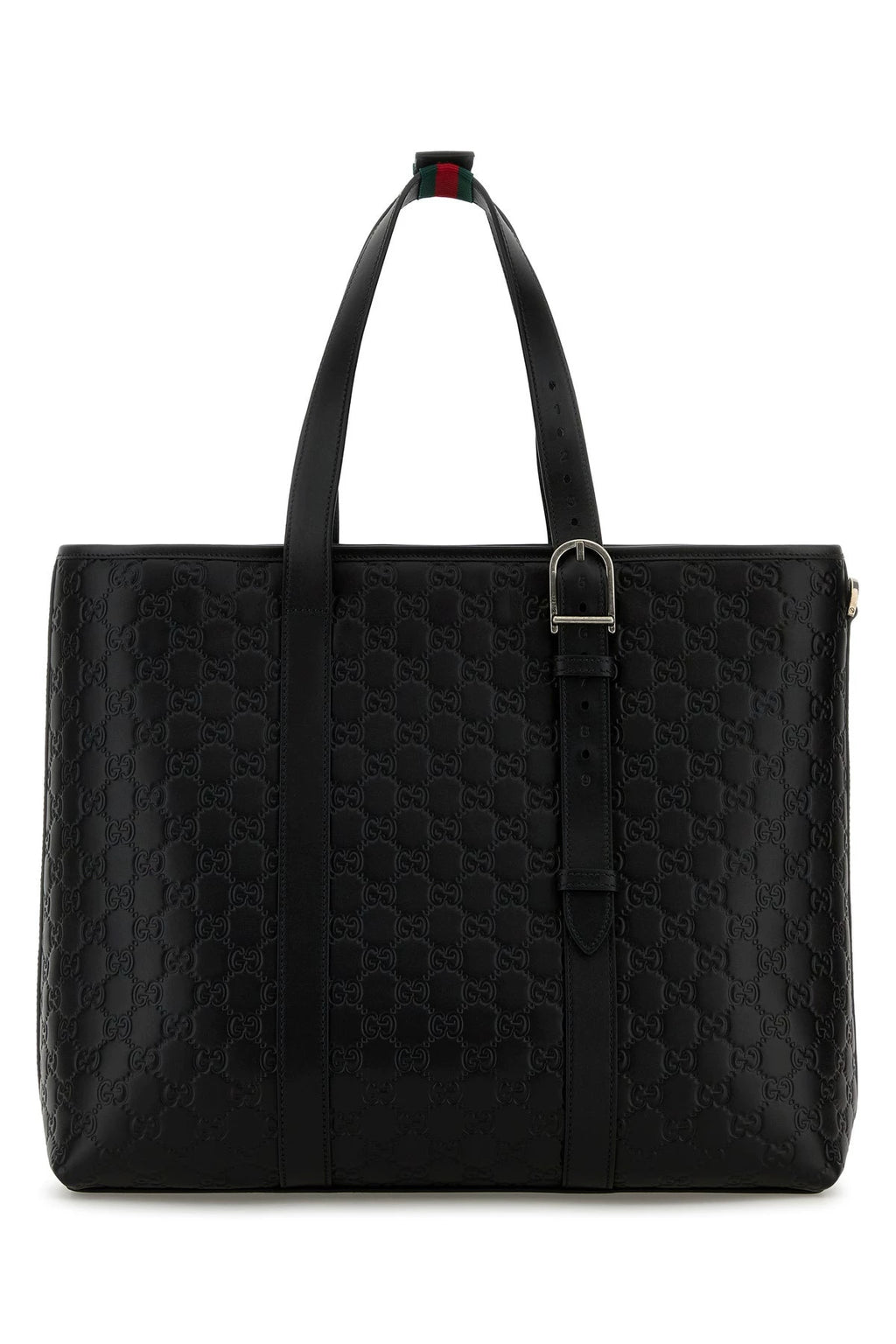 Gucci Men's Emblem Large Bag in Black