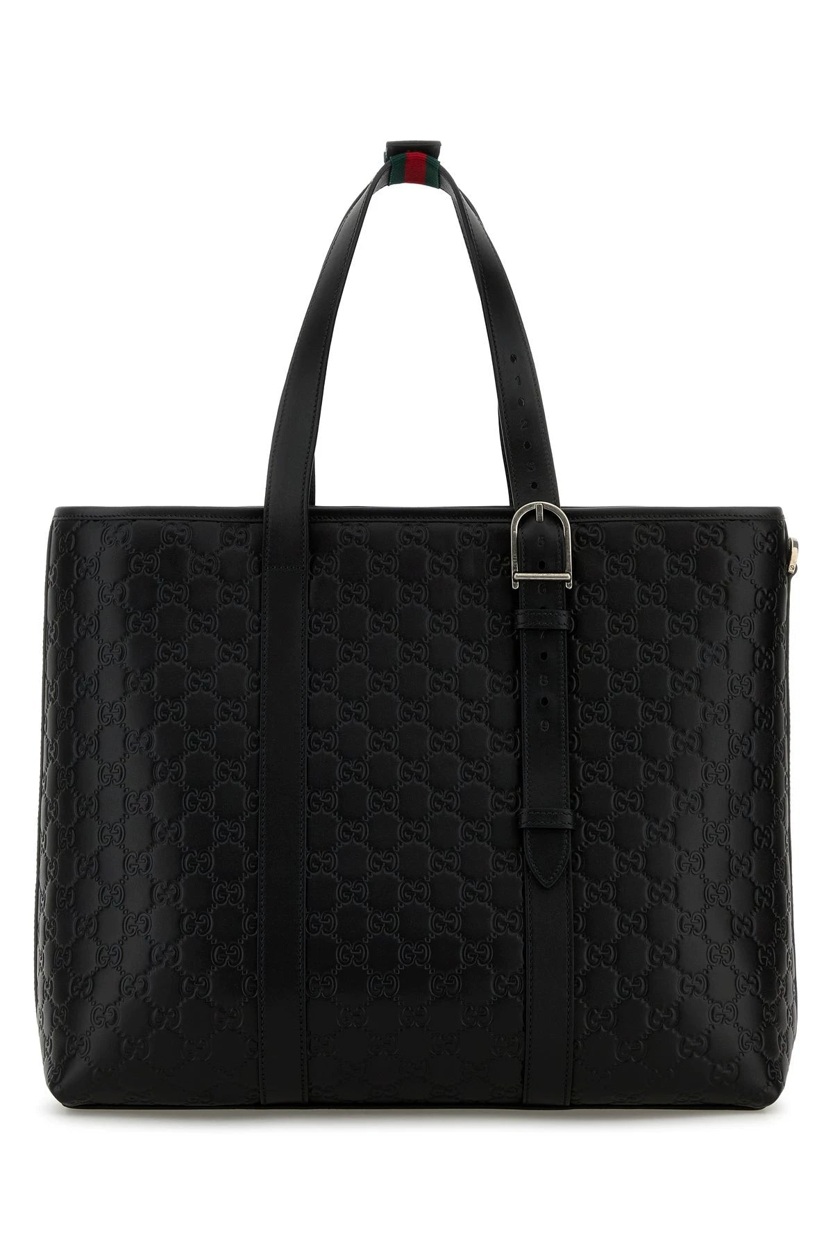 Gucci Men's Emblem Large Bag in Black