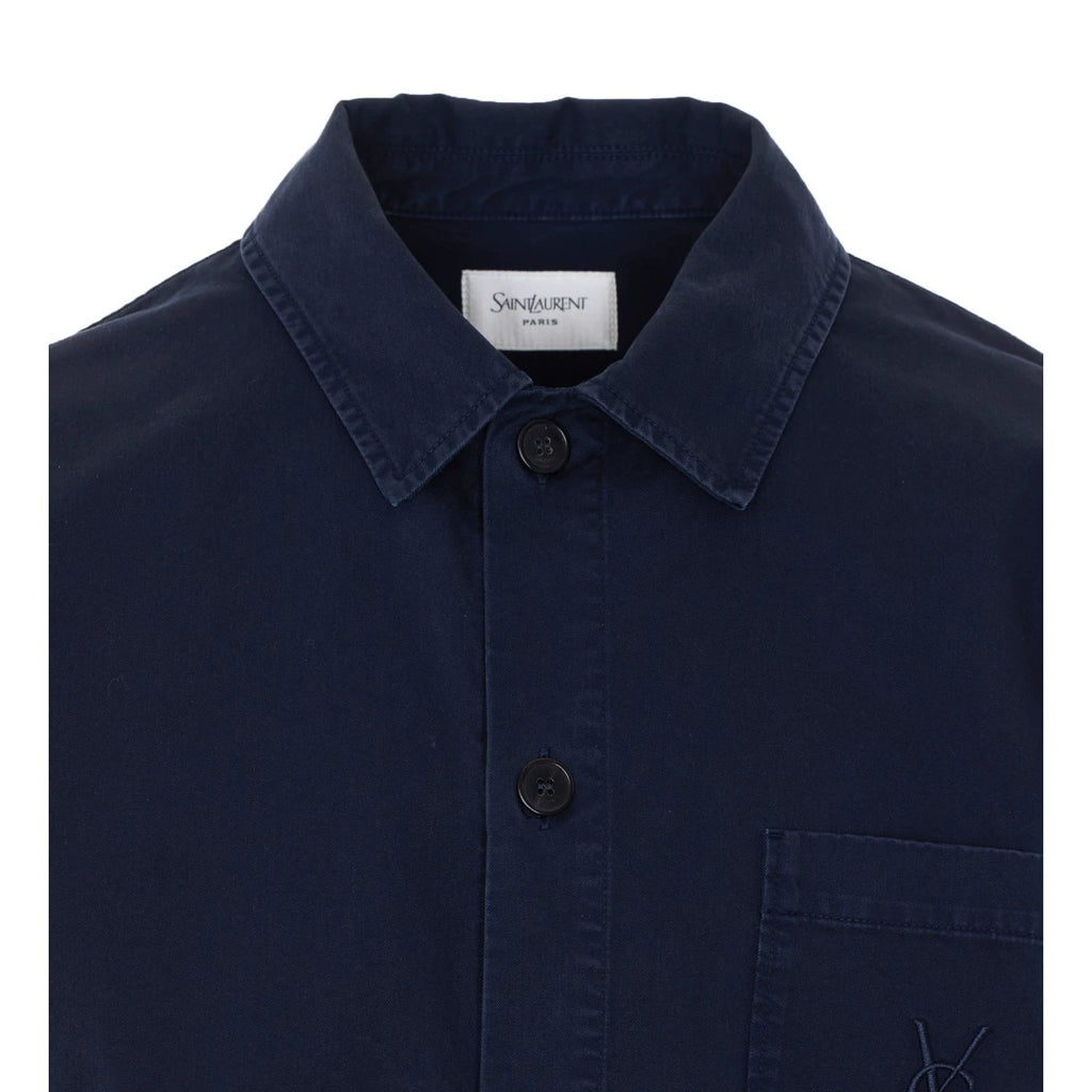 Saint Laurent Men's YSL Jacket in Blue
