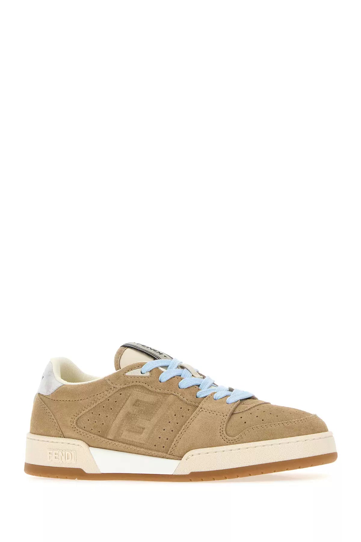 Fendi Men's Match Sneakers in Beige