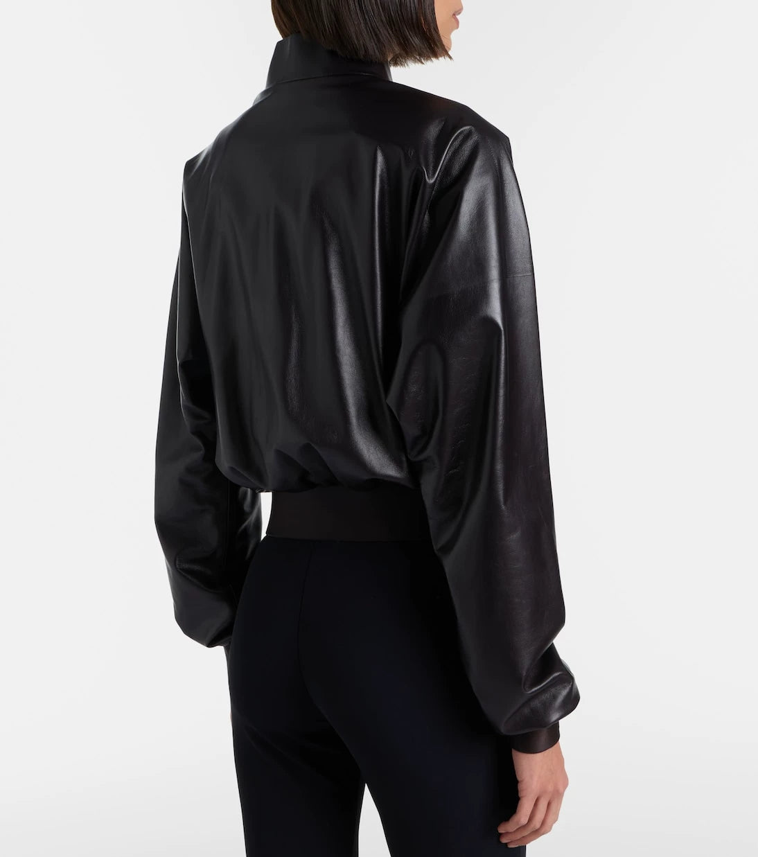 Gucci Women's Leather Jacket in Brown