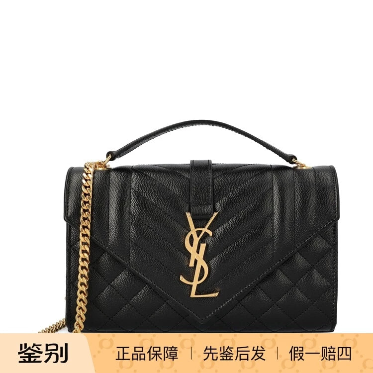 Saint Laurent Women's YSL Envelope Small Shoulder Bag