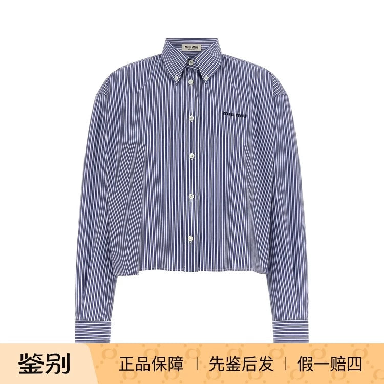 Miu Miu Women's Shirt in Blue