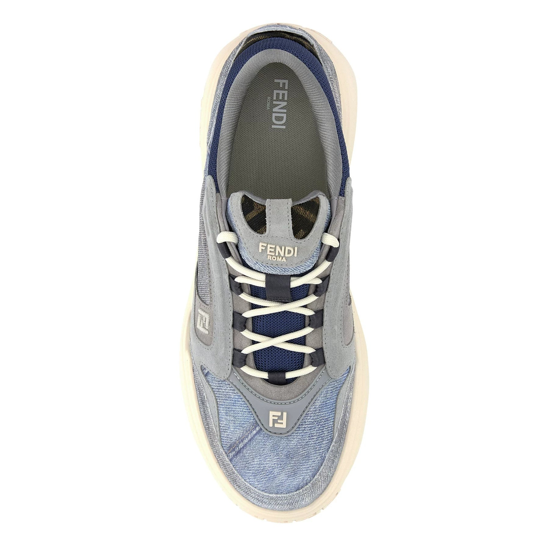 Fendi Men's Force Sneakers in Blue