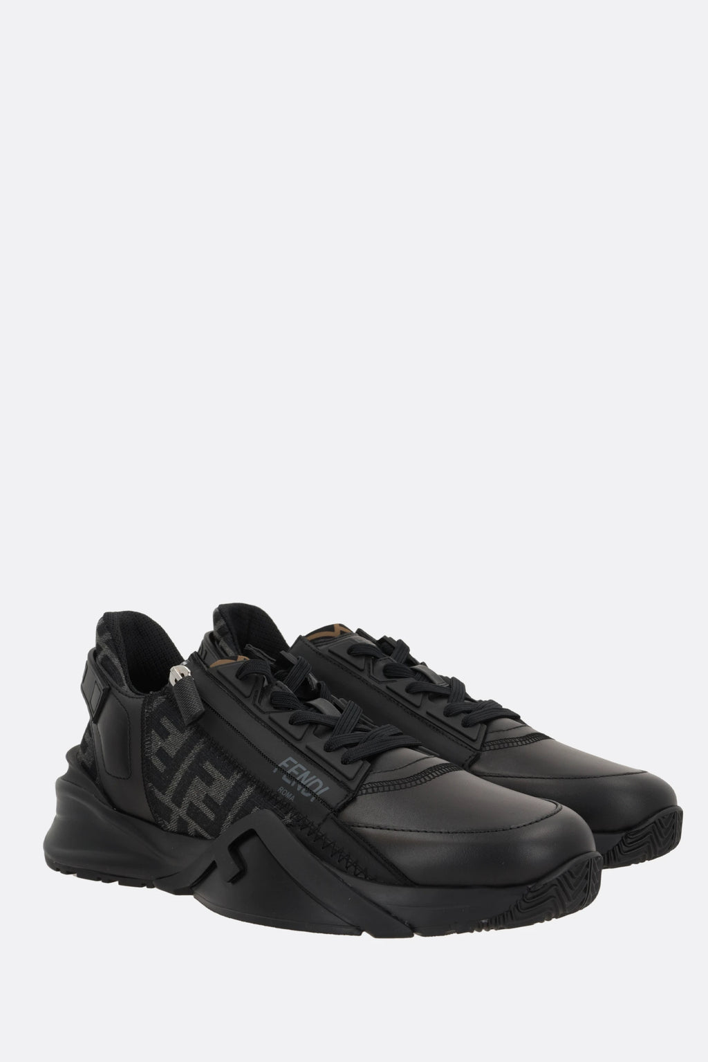Fendi Men's Flow Sneakers in Black