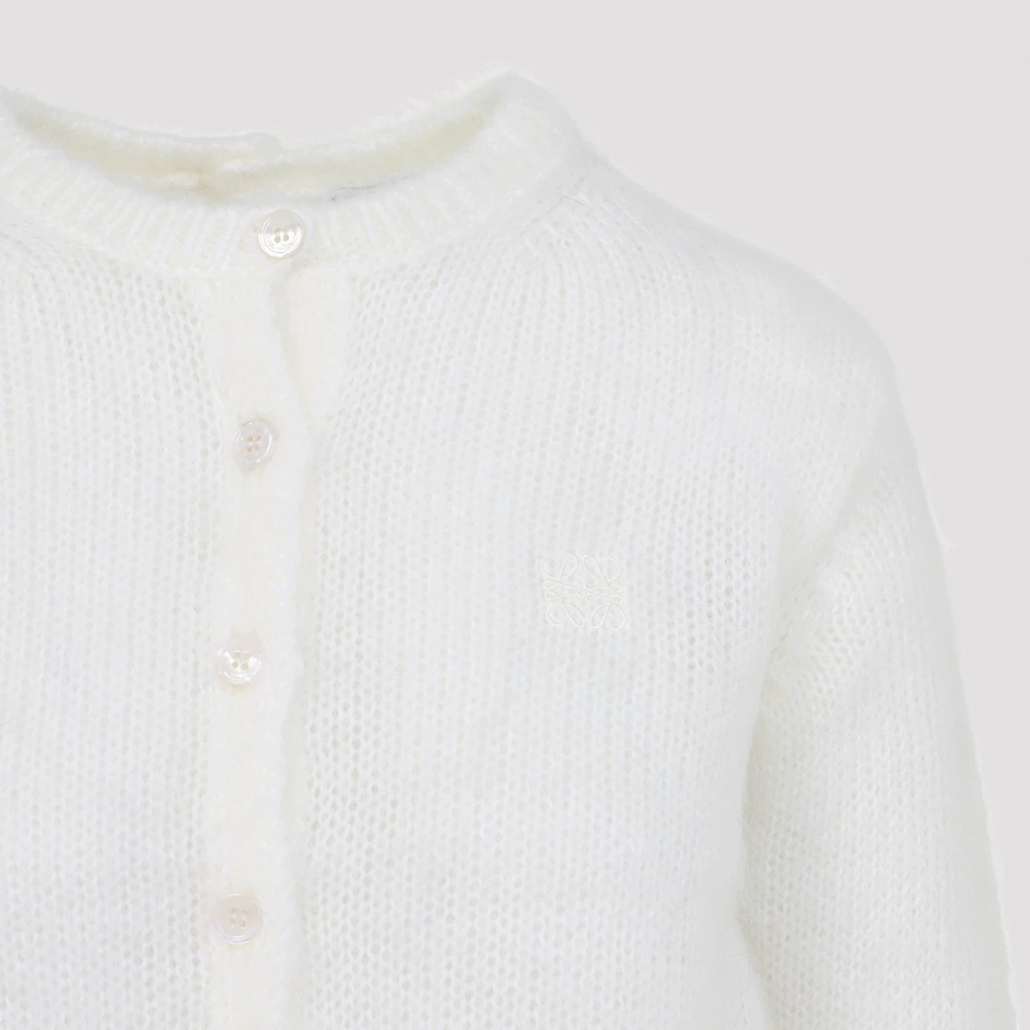 Loewe Women's Anagram Cardigan in White