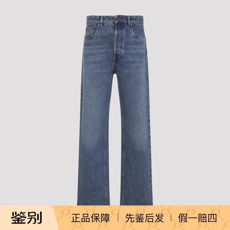 Miu Miu Women's Logo Jeans in Blue