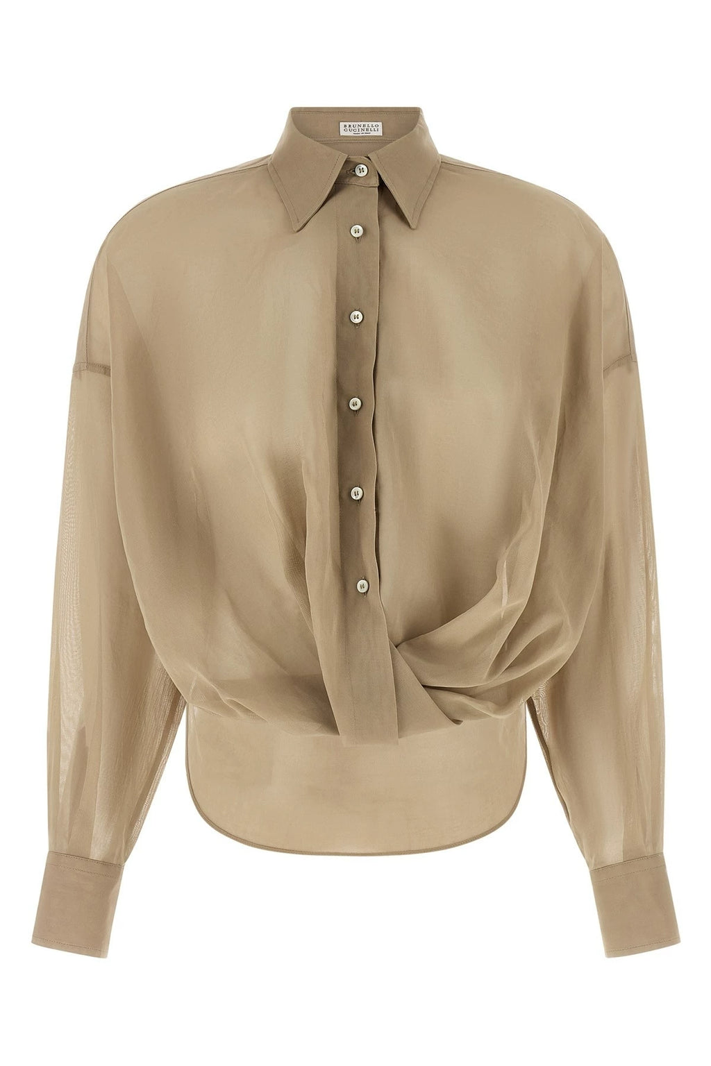 Brunello Cucinelli Women's Shirt in Beige