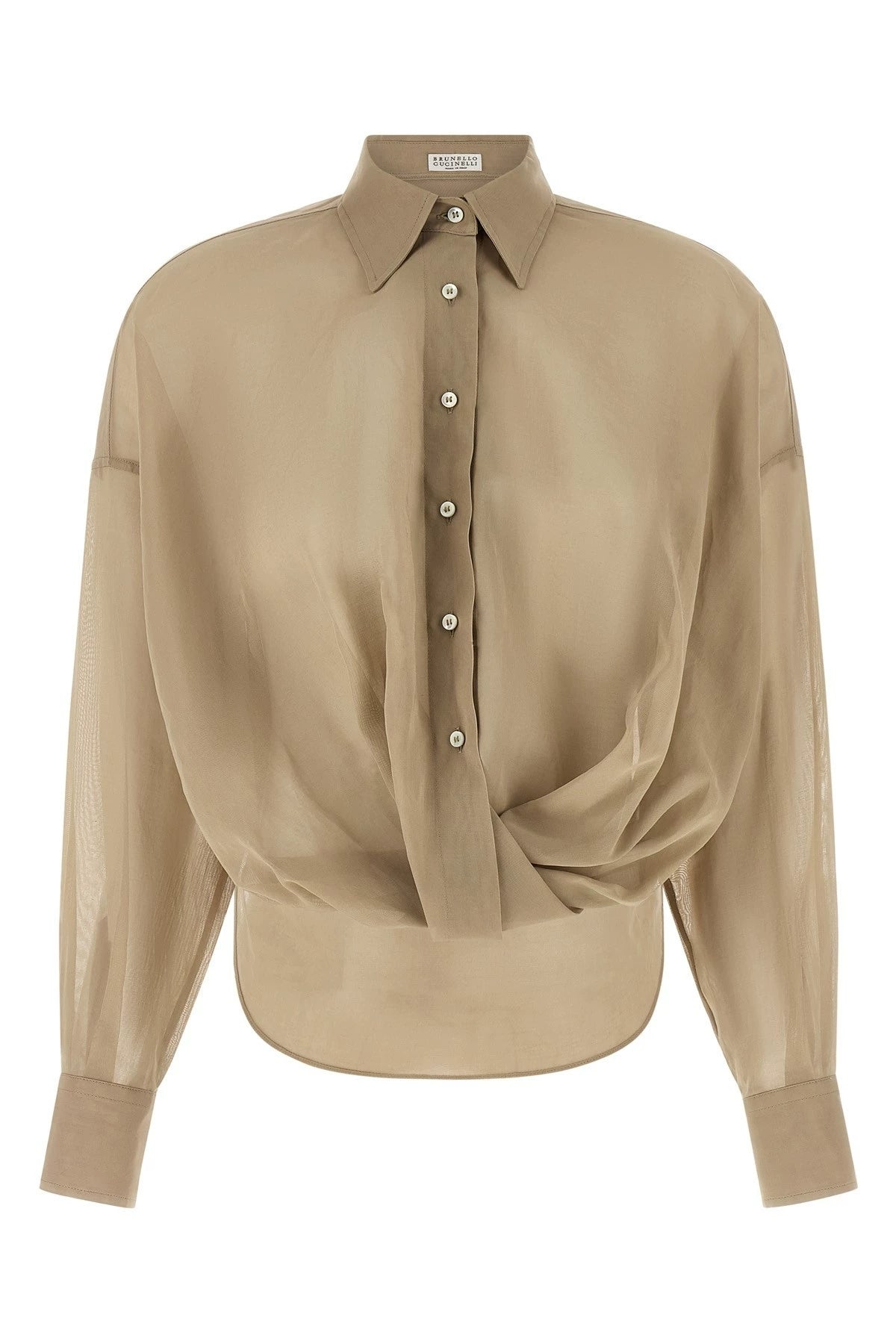 Brunello Cucinelli Women's Shirt in Beige