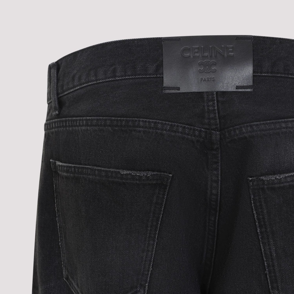 Celine Men's Boyfriend 001 Jeans in Black