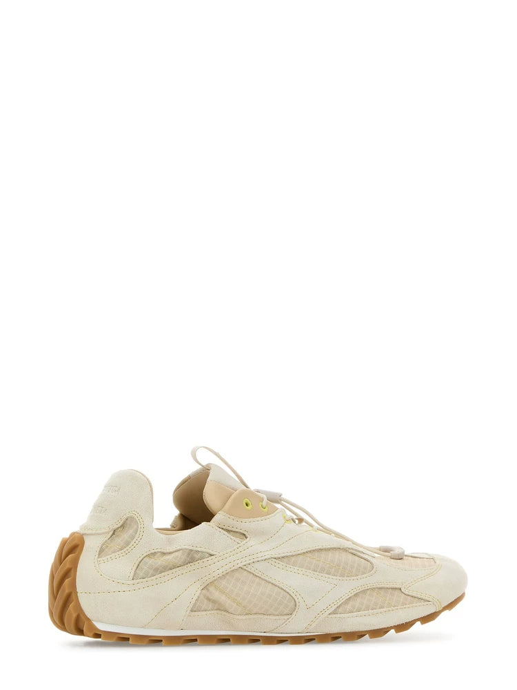 Bottega Veneta Men's Flash Orbit Sneakers in Beige
