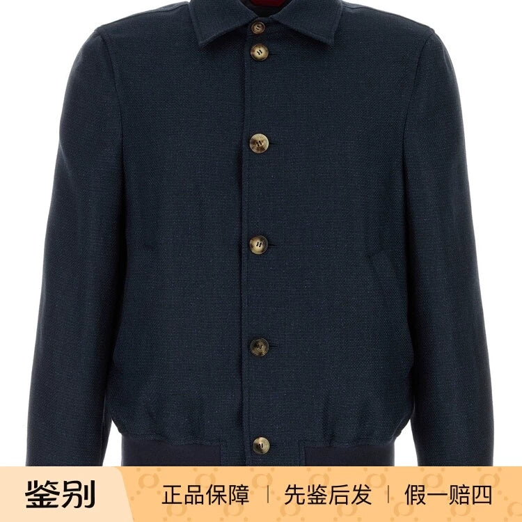 Brunello Cucinelli Men's Jacket in Blue