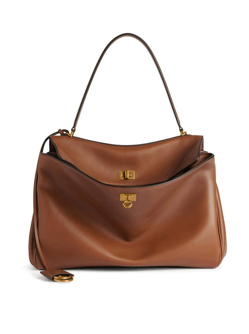 Balenciaga Women's Rodeo Medium Shoulder Bag in Brown