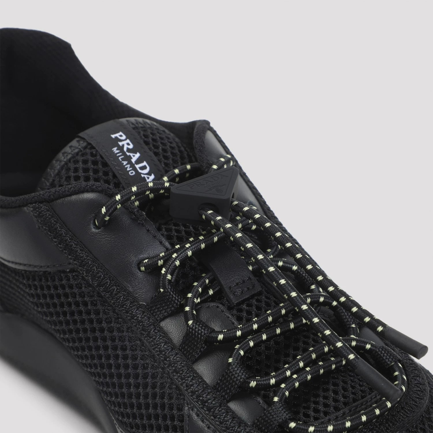 Prada Men's Allacciate Sneakers in Black