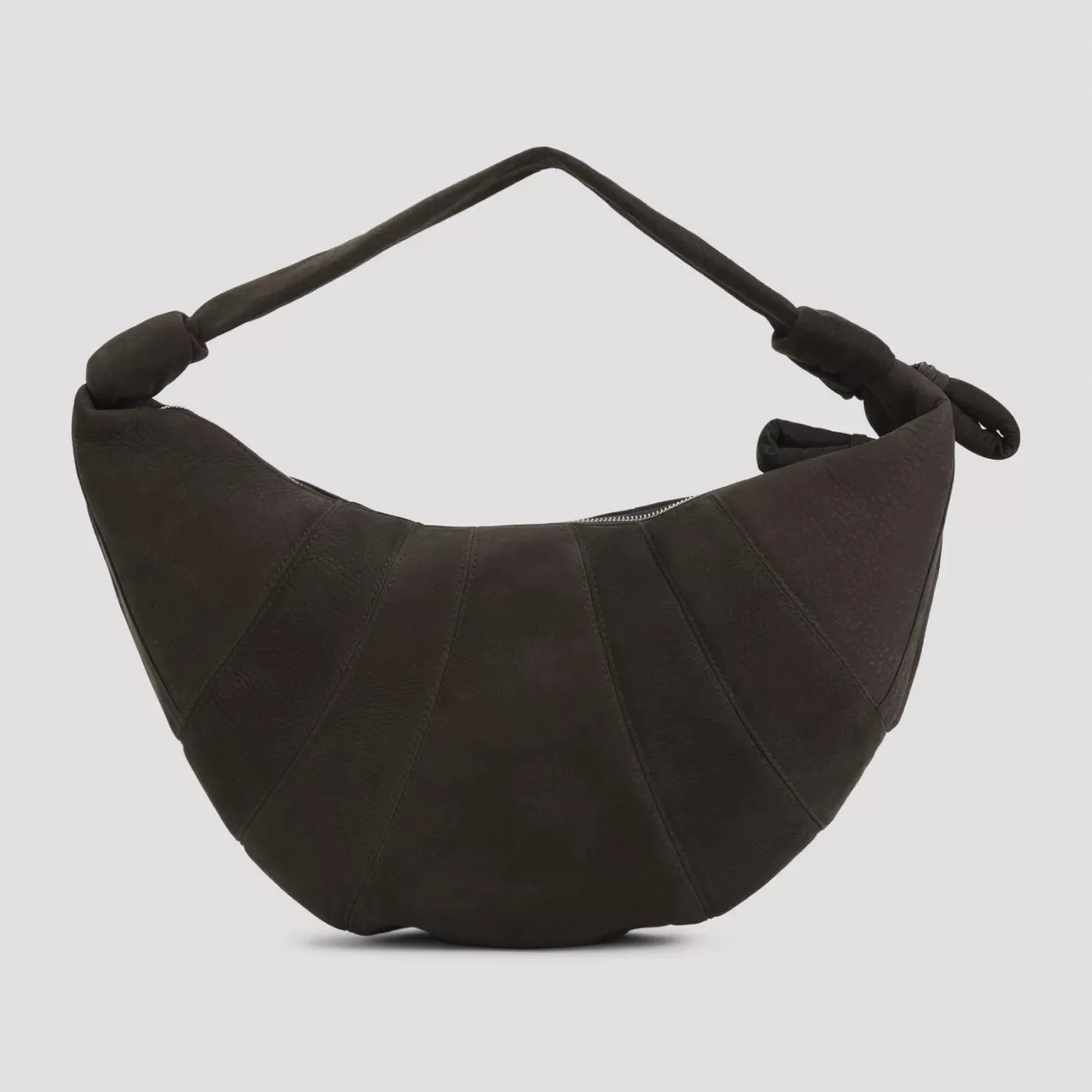LEMAIRE Women's Fortune Croissant Crossbody Bag in Dark Brown