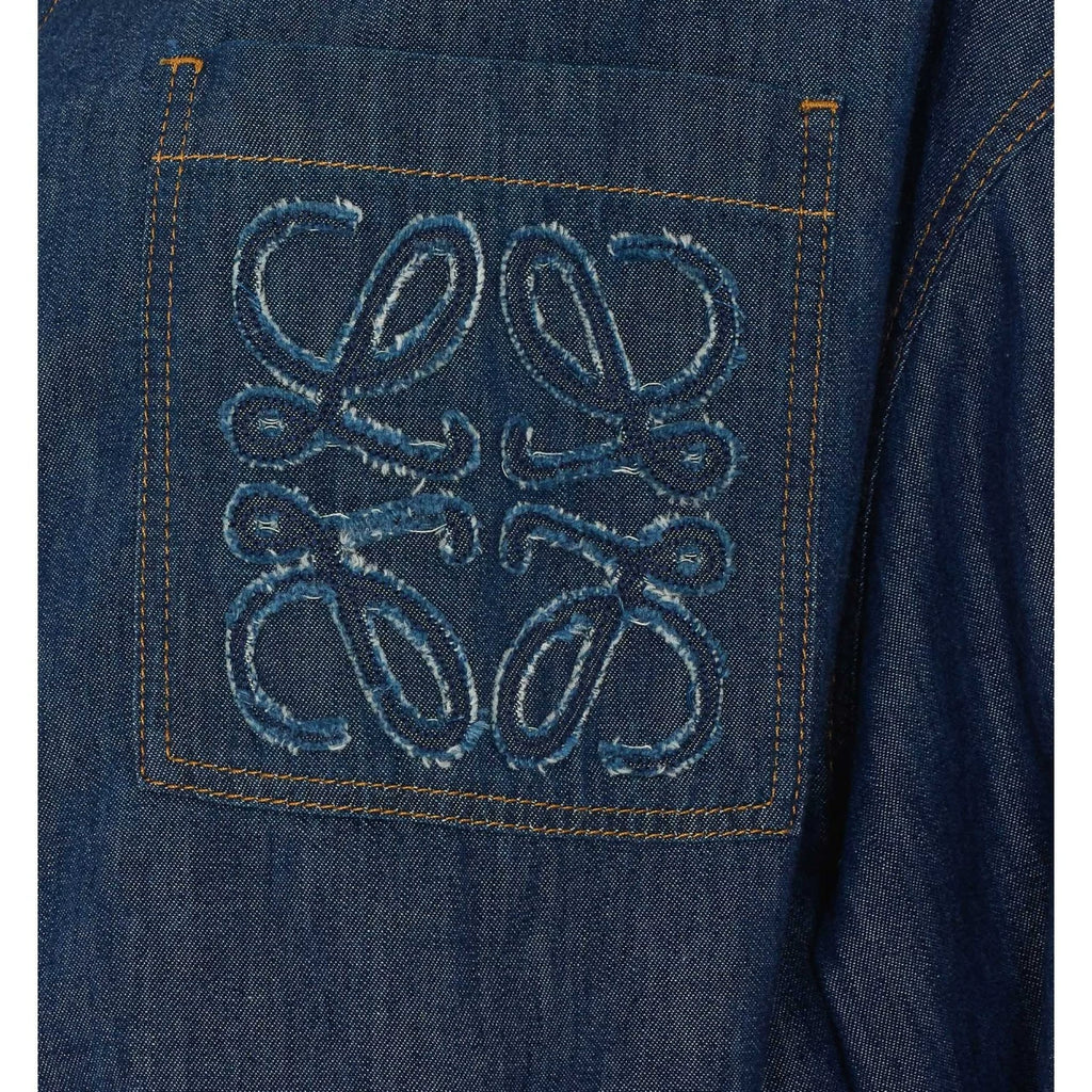 Loewe Men's Anagram Jacket in Blue