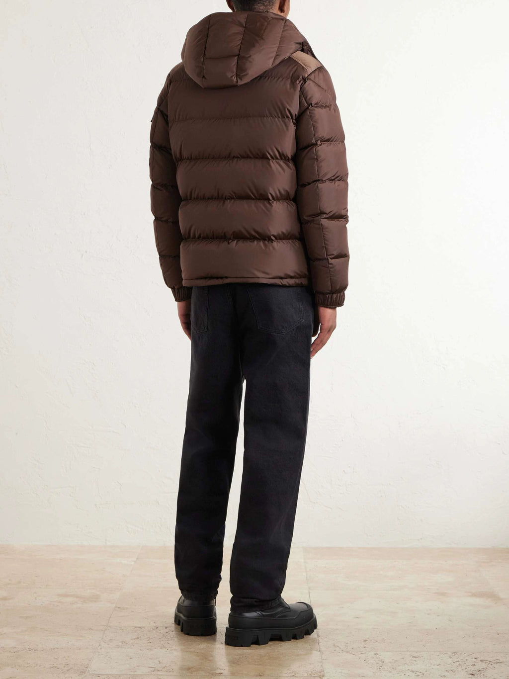 Moncler Men's Maya Down Jacket in Brown
