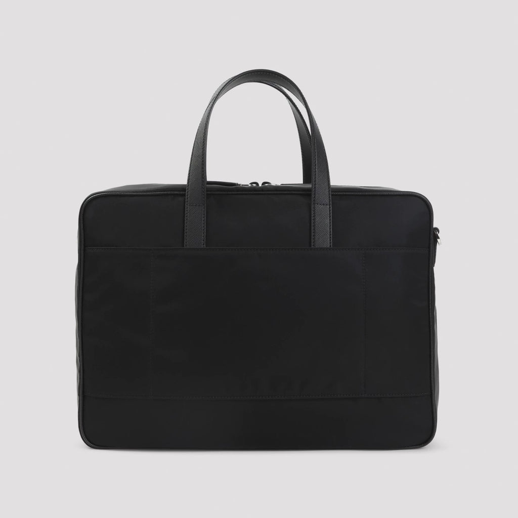 Prada Men's Medium Briefcase in Black