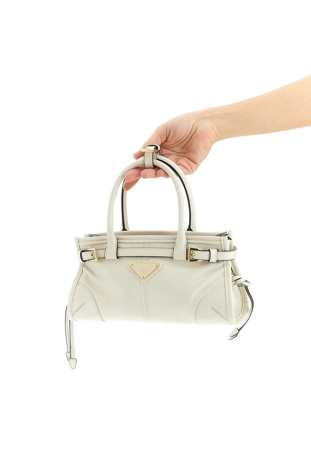 Prada Women's Bonnie Mini Shoulder Bag in White