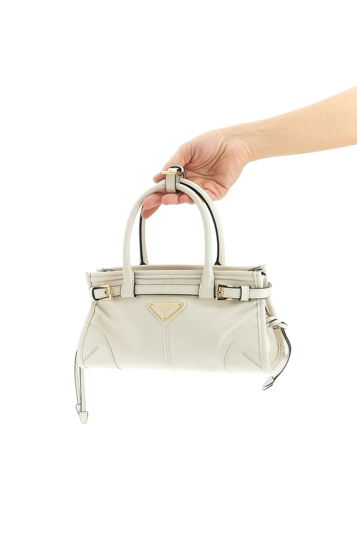 Prada Women's Bonnie Mini Shoulder Bag in White