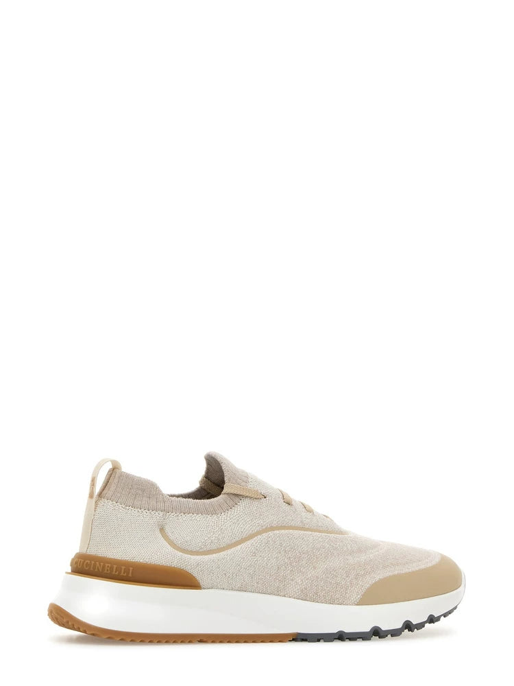 Brunello Cucinelli Men's Sneakers in Beige