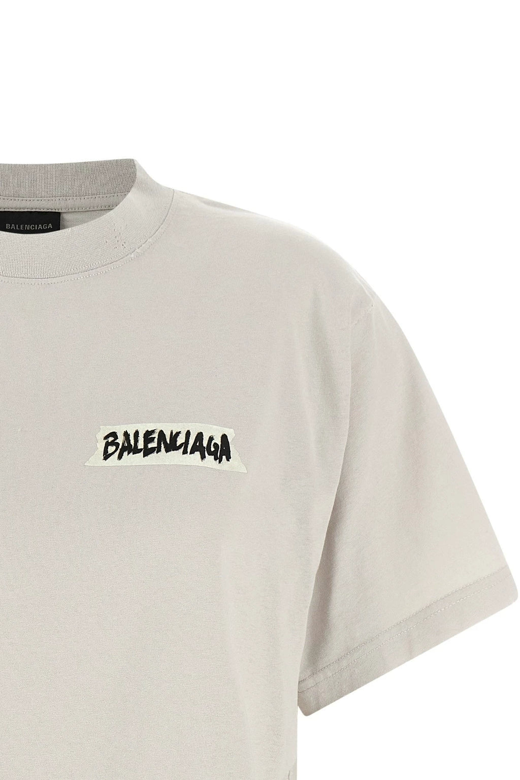 Balenciaga Women's Logo T-Shirt in White