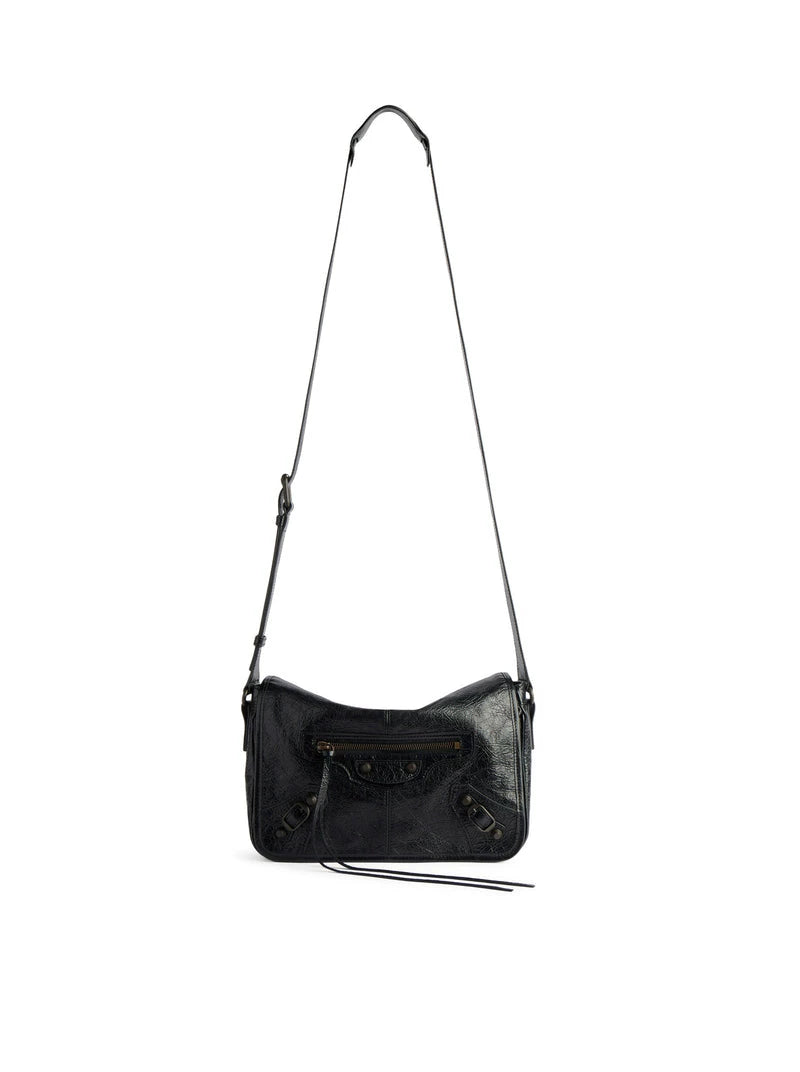 Balenciaga Men's Le City Flap Small Bag in Black