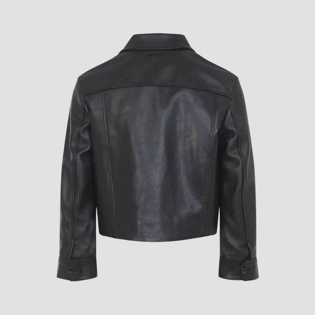 Marni Women's Leather Jacket in Black